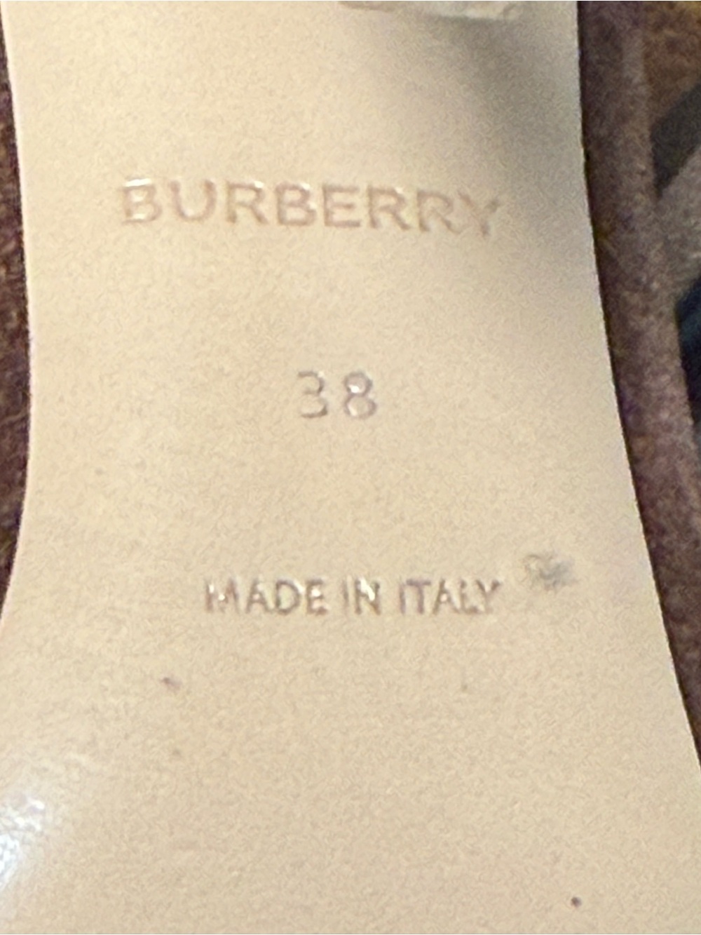 Burberry Black & Cream Check Pointed Toe Pumps - Picture 8 of 8